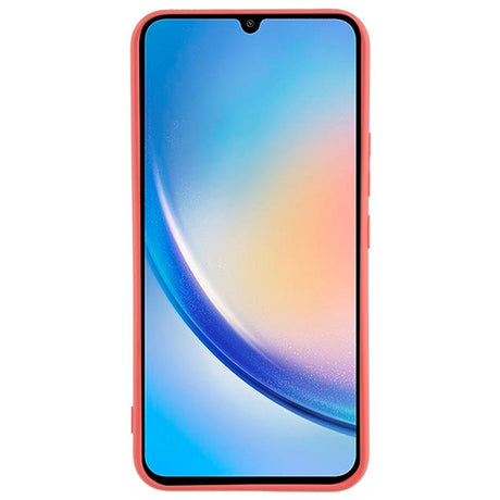 EIDERWOOD Samsung Galaxy A34 (5G) Fôret Fleksibelt Plast Deksel - Mørkrød