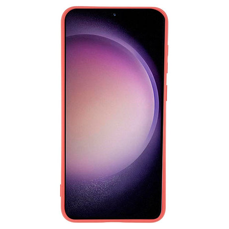 EIDERWOOD Samsung Galaxy S23 Fôret Fleksibelt Plast Deksel - Mørkrød