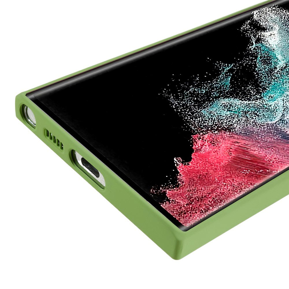 EIDERWOOD Samsung Galaxy S22 Ultra Fôret Fleksibelt Plast Deksel - Lysgrønn