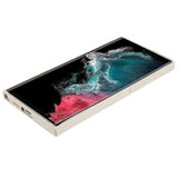 EIDERWOOD Samsung Galaxy S22 Ultra Fôret Fleksibelt Plast Deksel - Beige