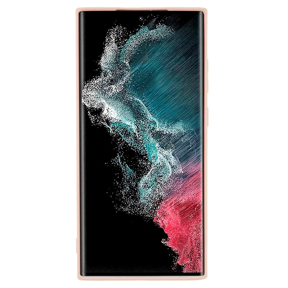 EIDERWOOD Samsung Galaxy S22 Ultra Fôret Fleksibelt Plast Deksel - Rosa