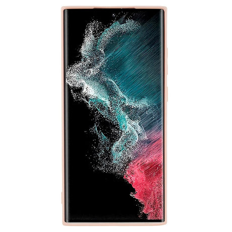 EIDERWOOD Samsung Galaxy S22 Ultra Fôret Fleksibelt Plast Deksel - Rosa