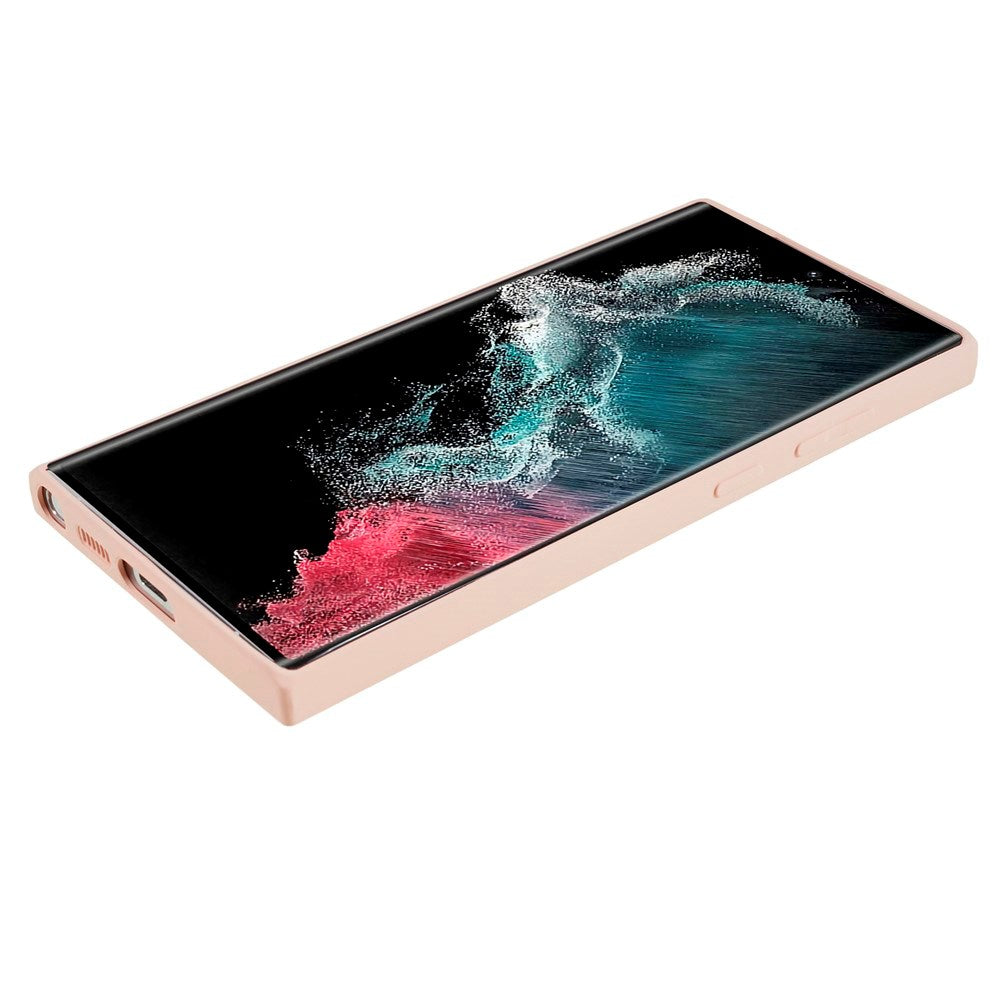 EIDERWOOD Samsung Galaxy S22 Ultra Fôret Fleksibelt Plast Deksel - Rosa