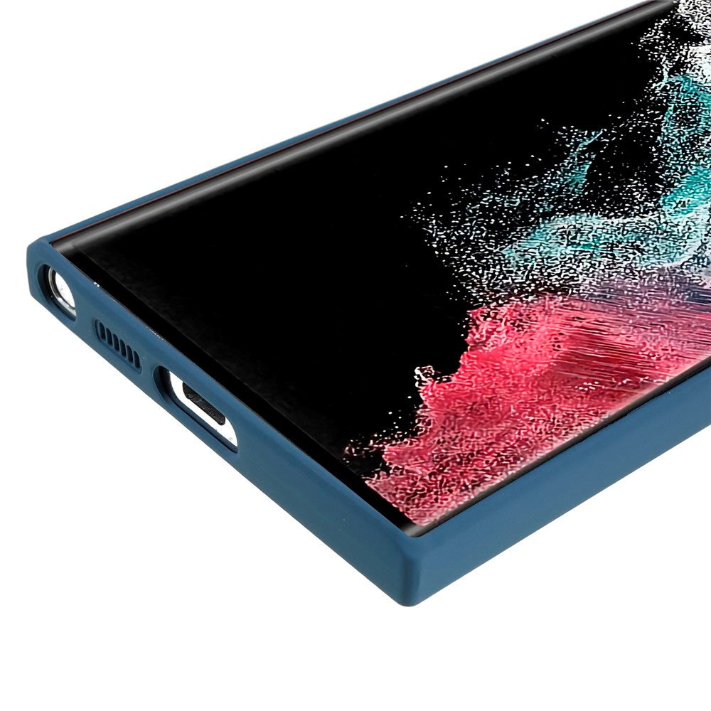 EIDERWOOD Samsung Galaxy S22 Ultra Fôret Fleksibelt Plast Deksel - Blå