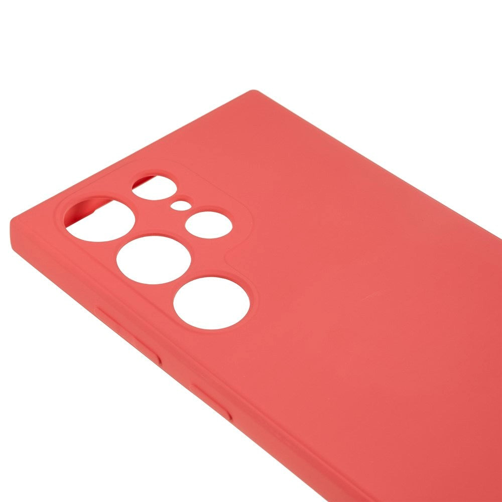 EIDERWOOD Samsung Galaxy S22 Ultra Fôret Fleksibelt Plast Deksel - Mørkrød