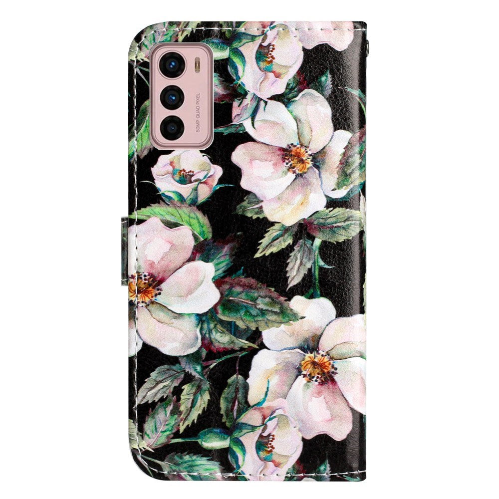 EIDERWOOD Motorola Moto G42 Kunstskinn Flipdeksel m. Lommebok og Stropp - Magnolia Blomster