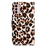 EIDERWOOD Motorola Moto G42 Kunstskinn Flipdeksel m. Lommebok og Stropp - Leopard