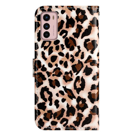 EIDERWOOD Motorola Moto G42 Kunstskinn Flipdeksel m. Lommebok og Stropp - Leopard