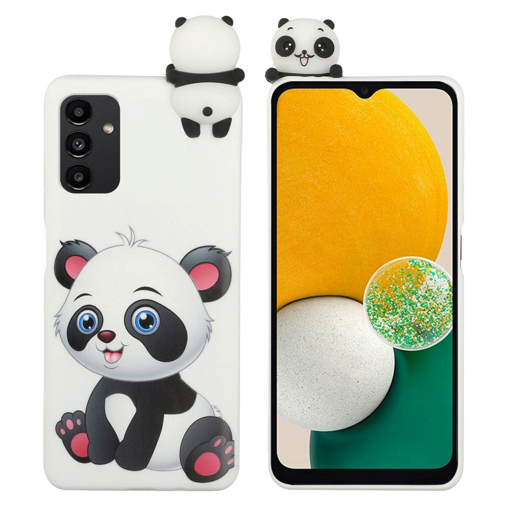 Samsung Galaxy A14 (5G) Fleksibelt Plastdeksel 3D - Panda