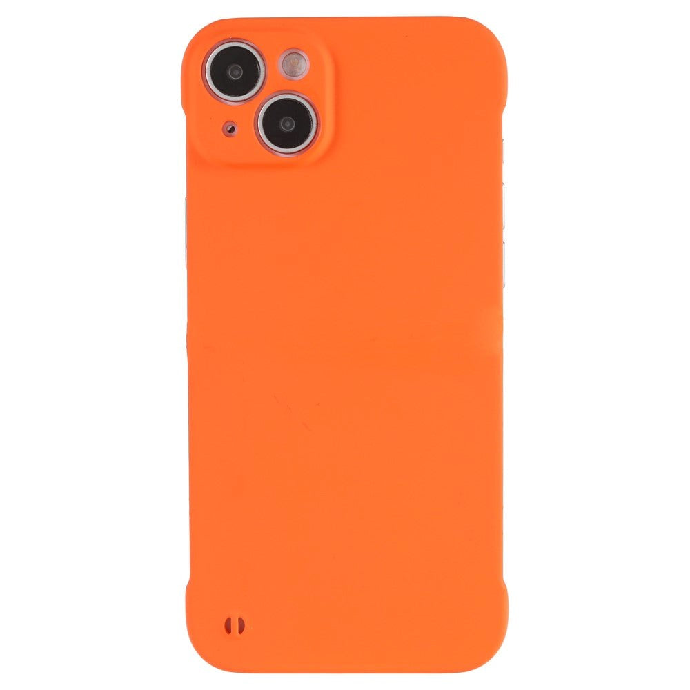 iPhone 14 Hard Plast Deksel Uten Sider - Oransje