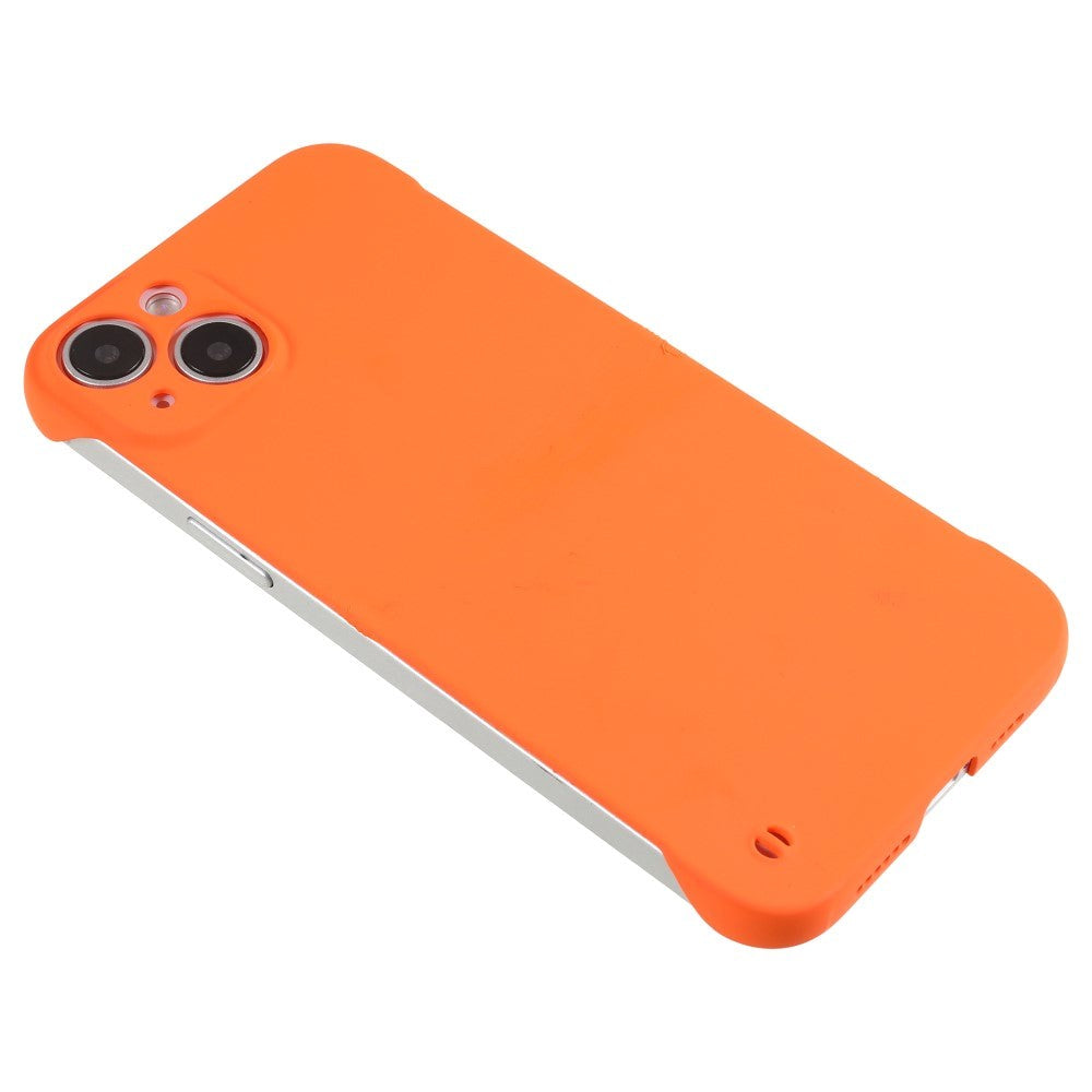 iPhone 14 Hard Plast Deksel Uten Sider - Oransje