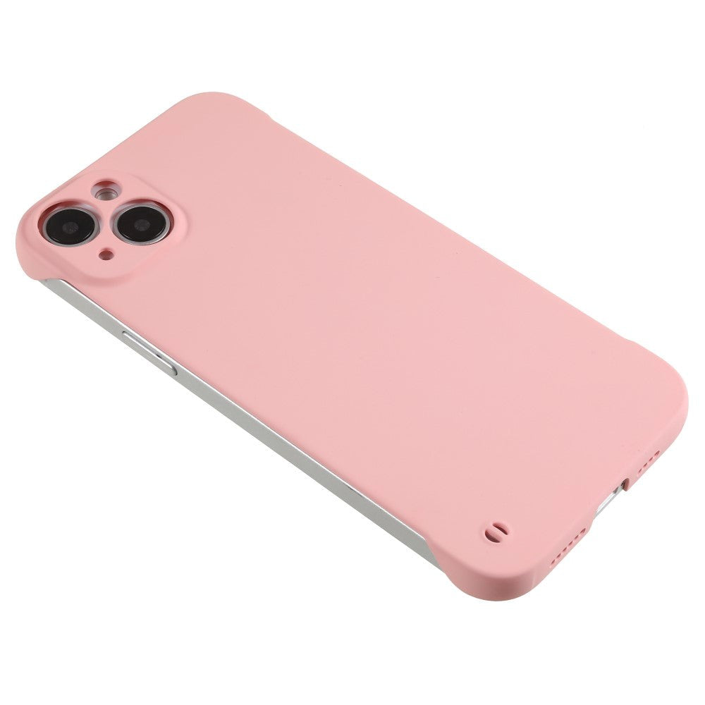 iPhone 14 Hard Plast Deksel Uten Sider - Rosa