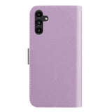 Samsung Galaxy A24 PU Litchi Skin Flip Deksel med Magnetisk Luk - Lilla