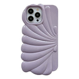 iPhone 14 Pro Fleksibelt Deksel - Seashell Design - Lilla