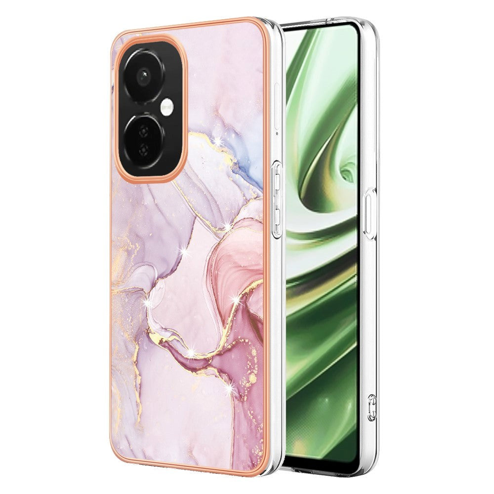 OnePlus Nord CE 3 Lite (5G) Hybrid Plast Deksel - Rosa Marmor