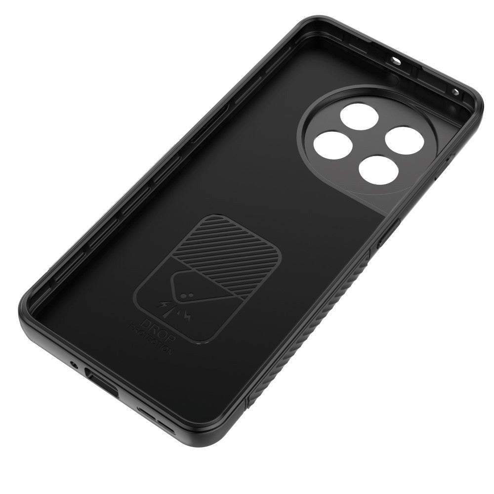 OnePlus 11 Rugged Plast Deksel m. Stativ - Svart