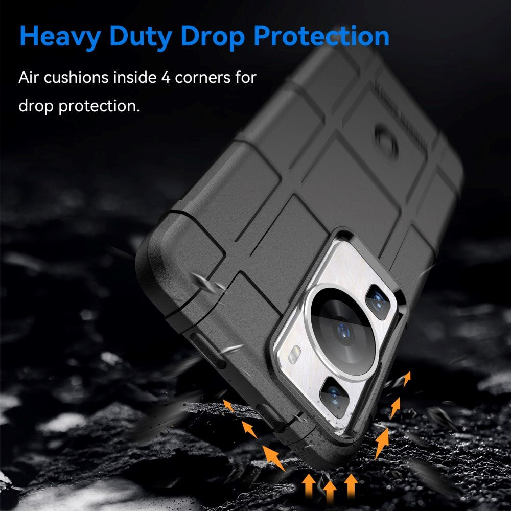 Huawei P60 Pro Rugged Shield Deksel - Svart