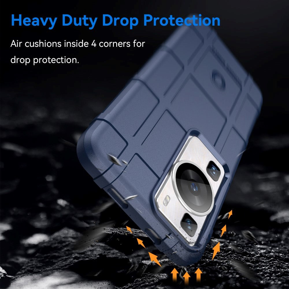 Huawei P60 Pro Rugged Shield Deksel - Blå