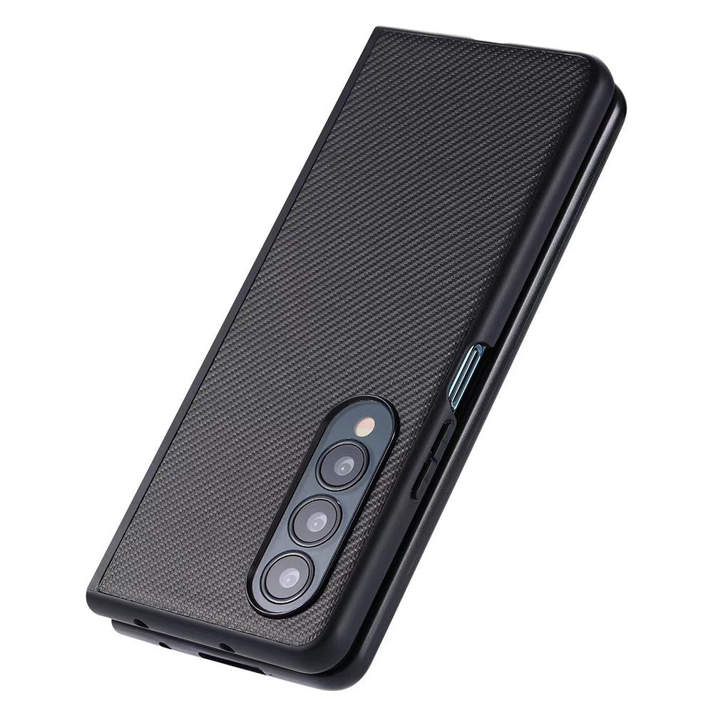 EIDERWOOD Samsung Galaxy Z Fold4 (5G) Hard Plast Deksel med SKinntekstur - Svart