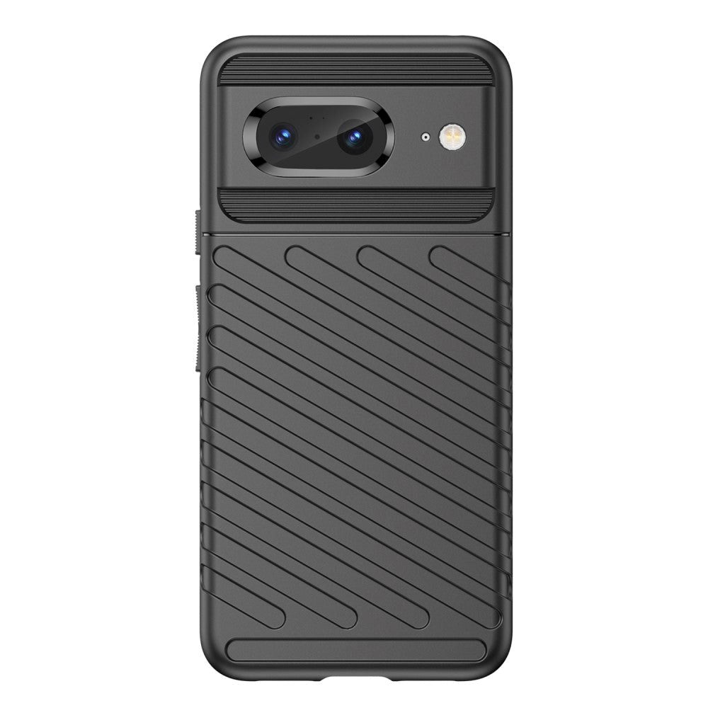 Google Pixel 8 Thunder Series Twill Plast Deksel - Svart