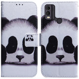 Nokia C22 Deksel i Kunstskinn med Lommebok og Trykk - Panda