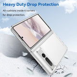 Google Pixel Fold Hybrid Plastdeksel - Gjennomsiktig