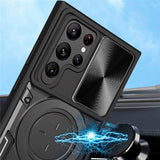 EIDERWOOD Samsung Galaxy S22 Ultra Håndverker Deksel m. Kickstand & Cam Slider - Svart