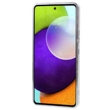 Samsung Galaxy A52s (5G) / A52 (4G / 5G) Glinsende Fleksibel Plast Bakside Deksel - Bølget Design - Sølv