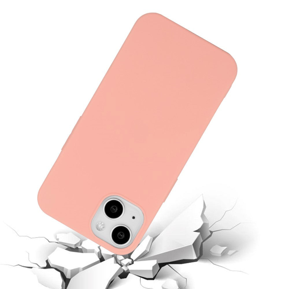 iPhone 15 Plus Matt Plast Deksel - Rosa