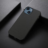 iPhone 15 Plastdeksel med Carbon Texture - Svart