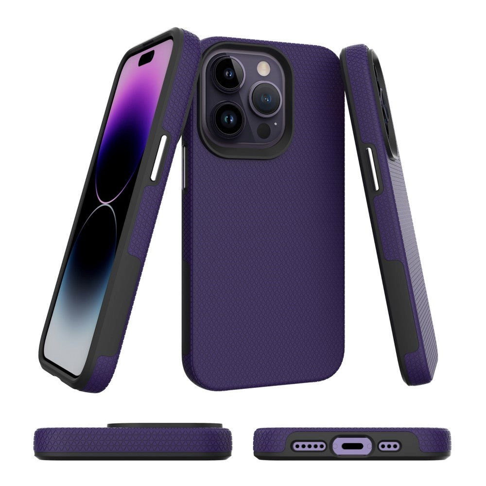 iPhone 15 Pro Plast Håndverker Deksel - Lilla – INCOVER.NO