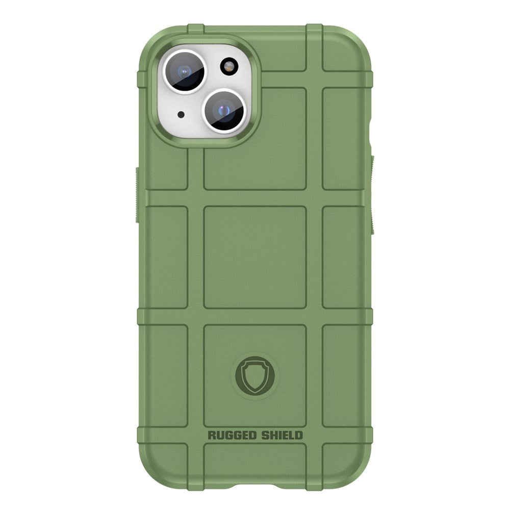 iPhone 15 Rugged Shield Series Håndverker Deksel - Grønn