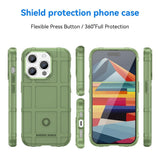 iPhone 15 Pro Rugged Shield Series Håndverker Deksel - Grønn