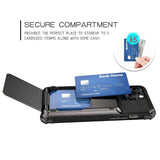 iPhone 15 Hybrid Plast Håndverker Deksel m. Kortholder - Grønn