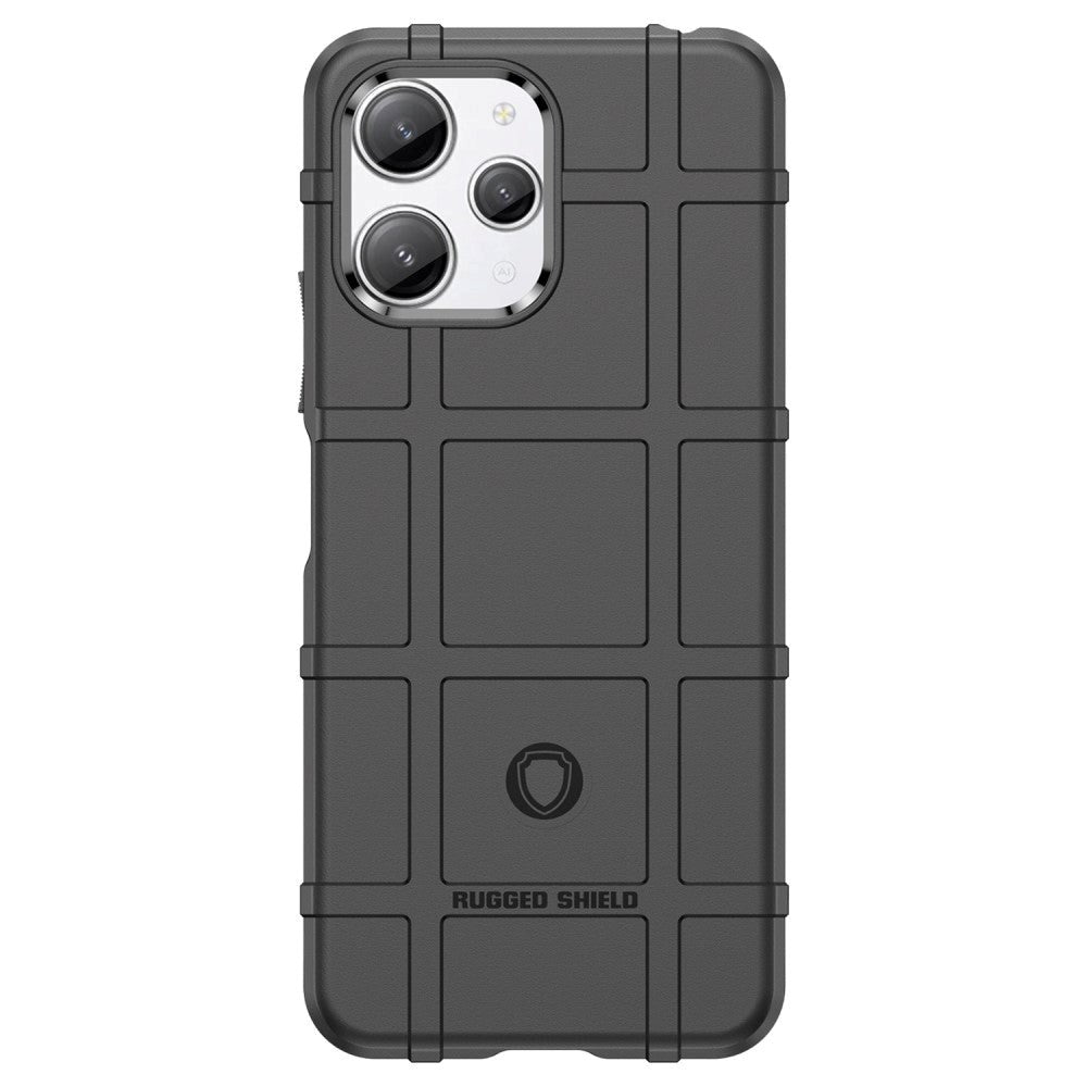 Xiaomi Redmi 12 (4G) / 12 (5G) / Poco M6 Pro (5G) Rugged Shield Series Håndverker Deksel - Svart