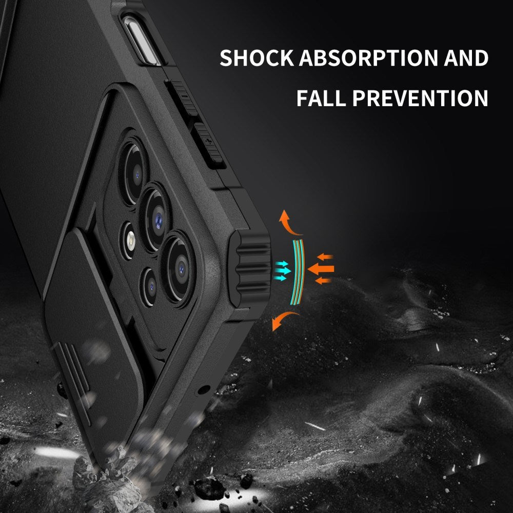 EIDERWOOD Samsung Galaxy A23 / A23 (5G) Håndverker Deksel med Kickstand & Cam Slider - Svart