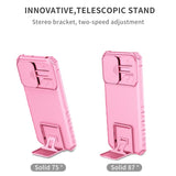 EIDERWOOD Motorola Moto G42 Håndverker Deksel m. Kickstand & Cam Slider - Pink