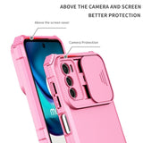 EIDERWOOD Motorola Moto G42 Håndverker Deksel m. Kickstand & Cam Slider - Pink