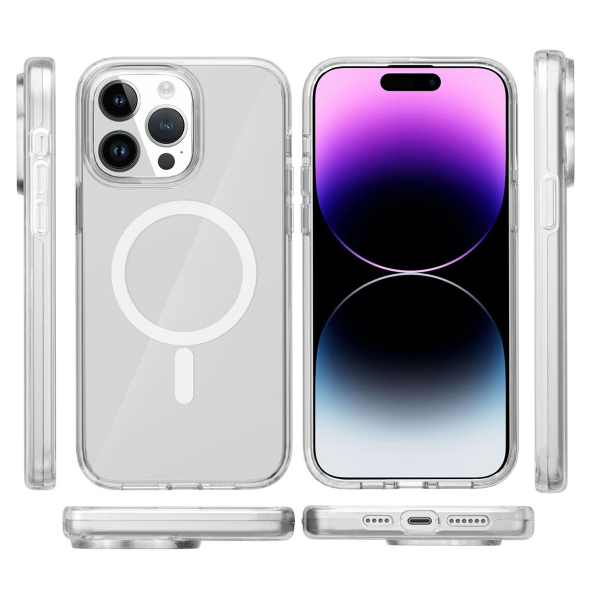 iPhone 15 Pro Max EIDERWOOD Hybrid Plast Deksel - MagSafe Kompatibel - Gjennomsiktig