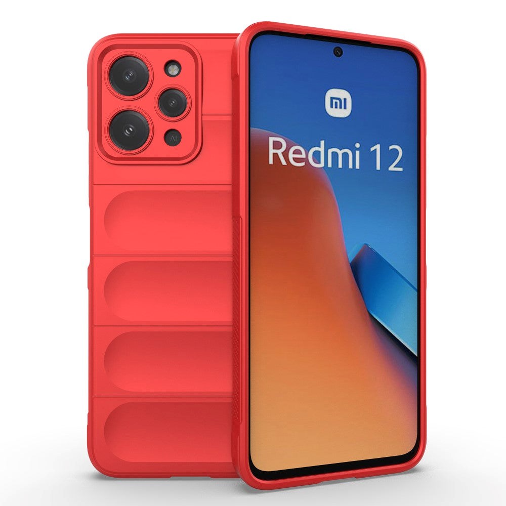 Xiaomi Redmi 12 (4G) Fleksibelt Plastdeksel - Rød