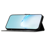 EIDERWOOD iPhone 12 Pro Max Deksel i Kunstskinn med Lommebok & Stropp - Svart