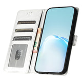 EIDERWOOD iPhone 12 Pro Max Deksel i Kunstskinn med Lommebok & Stropp - Sølv