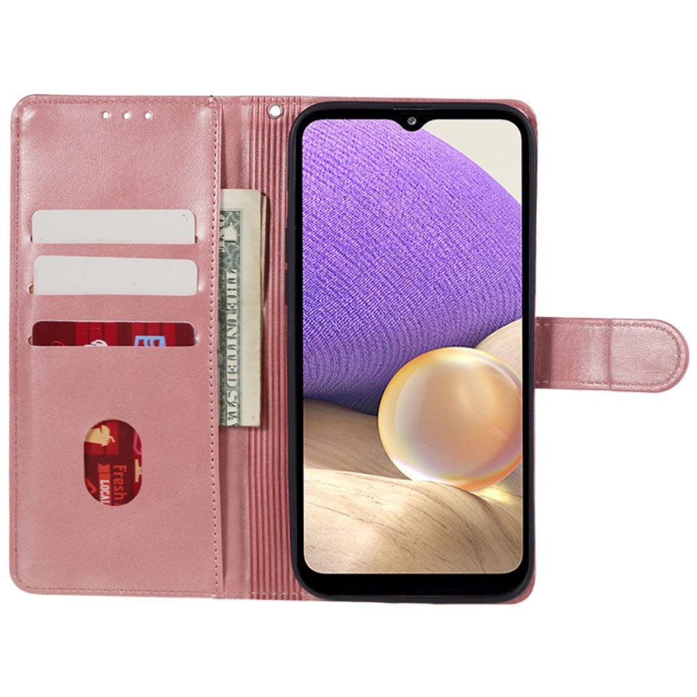 Samsung Galaxy M34 (5G) / F34 (5G) Kunstskinn Deksel m. Lommebok og Stropp - Rose Gold