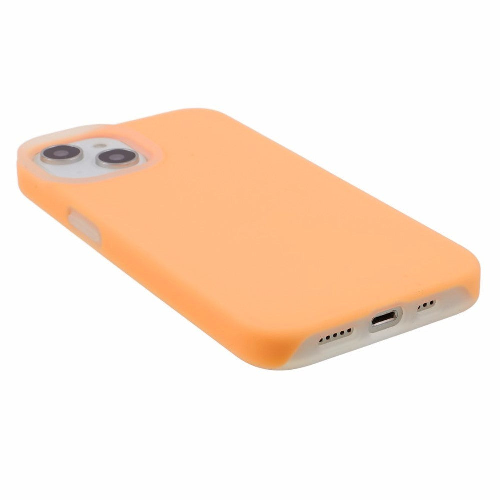 iPhone 15 Jelly Silikon Deksel - Oransje