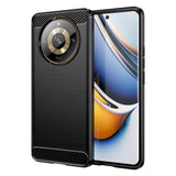 Realme 11 Pro+ 5G / 11 Pro 5G Brushed Carbon Deksel - Svart