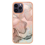 iPhone 15 Pro Max Plastdeksel - Rosa Marmor