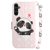 Samsung Galaxy A25 (5G) Kunstskinn Deksel m. Trykk & Stropp - Glad Panda