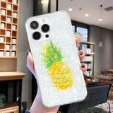 iPhone 15 Pro Fleksibelt Plastdeksel - Ananas