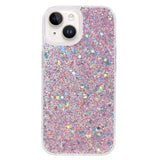 iPhone 15 Glitter Deksel - Rosa