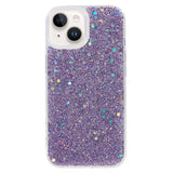 iPhone 15 Glitter Deksel - Lilla